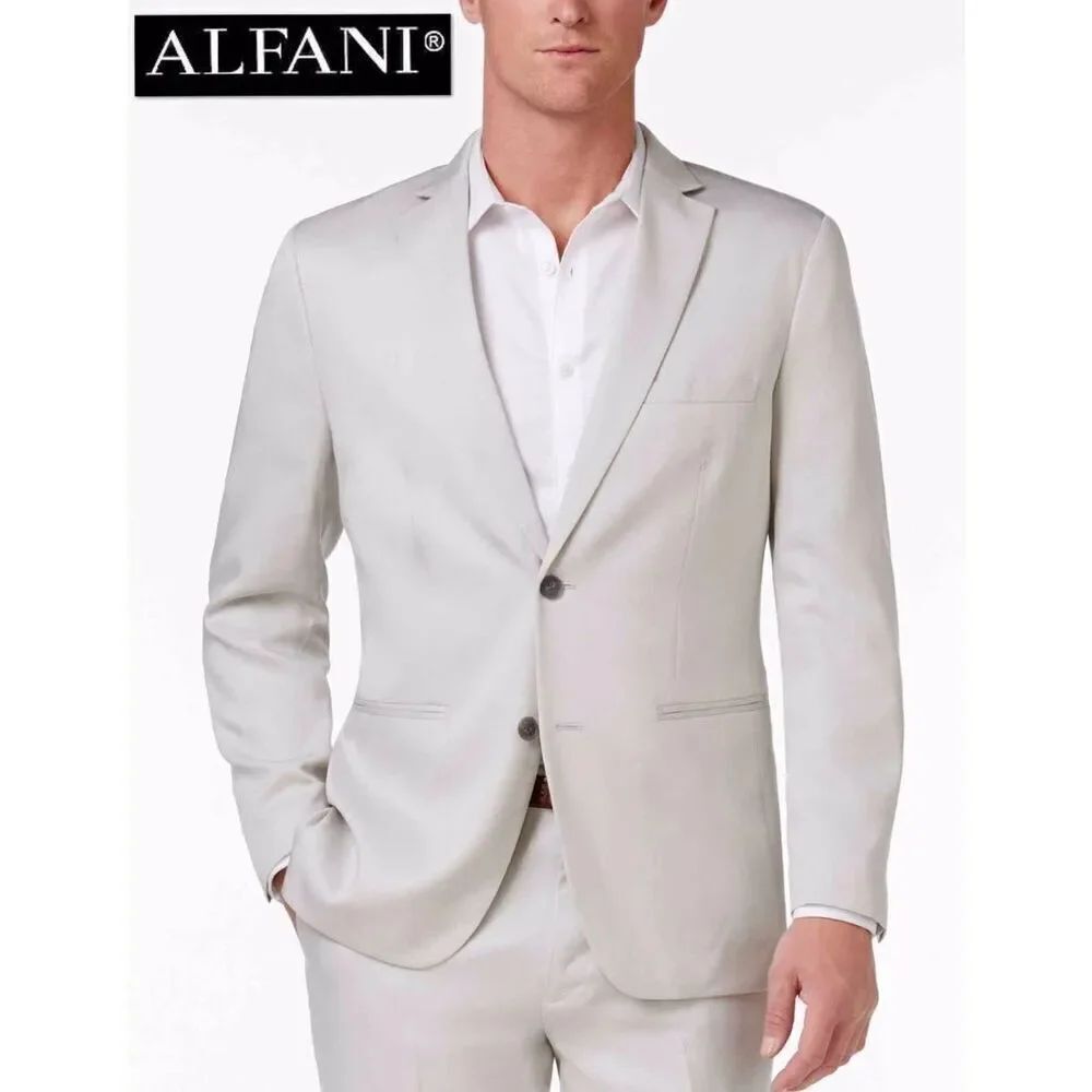NWT Gorgeous $171.00 Retail ALFANI Grey XL Men Capsule Twill Sport Coat Jacket - Picture 16 of 16